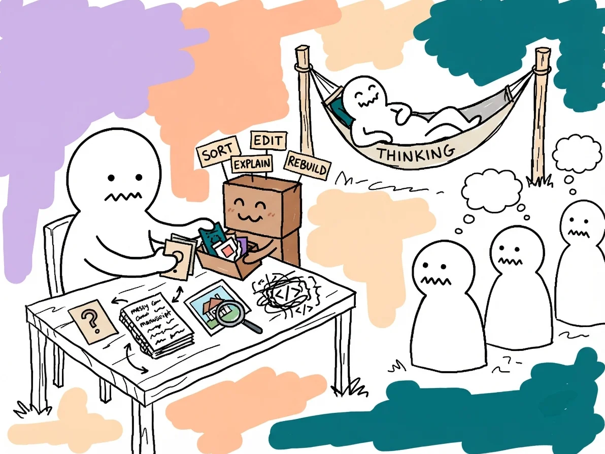 A playful drawing inspired by a mystery SaaS